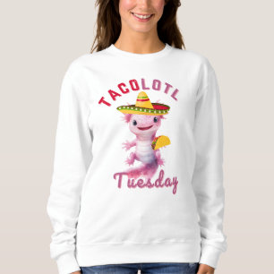 Axelotl Cute Taco Tuesday Mexican Axolotl Hoodie