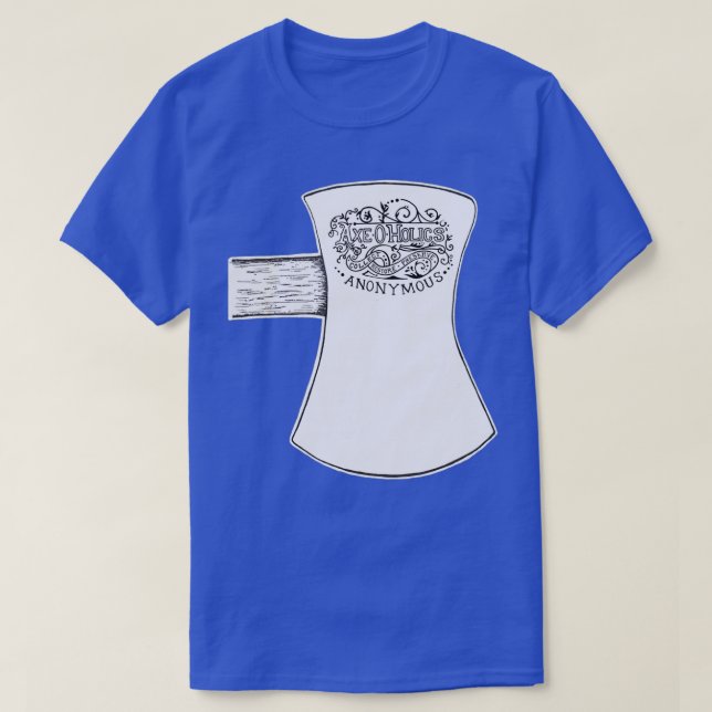 AxeOHolics Anonymous Axe Head Ornate Stamp T-Shirt (Design Front)