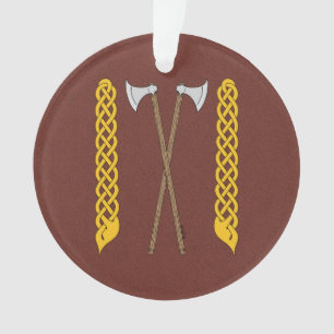 Axes danois/viking traversés par une plaque