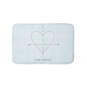 Axes Heart Bath Mat