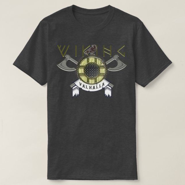 Axes Shields and Ravens T-Shirt (Design Front)