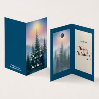 Axial Tilt - Atheist Christmas Cards - 25pk Small