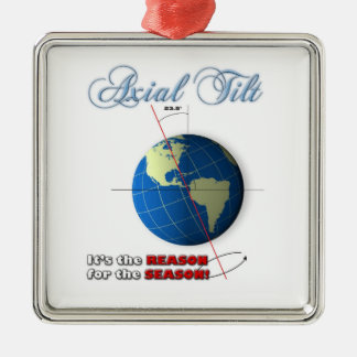 Axial tilt metal ornament