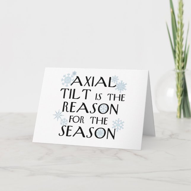 Axial Tilt-winter solstice card (Front)