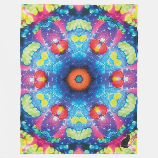 Axis Kaleidoscope Fleece Blanket (Front)