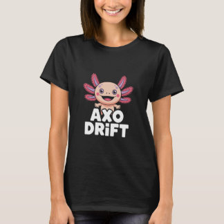 AXO Drift Cute Kawaii Axolotl Cartoon Character T-Shirt