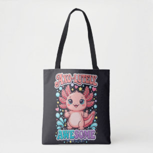 Axo-Lutely Awesome Cute Axolotl   Tote Bag