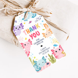 Axolotl Alotl Fun Birthday Party Favour Tags