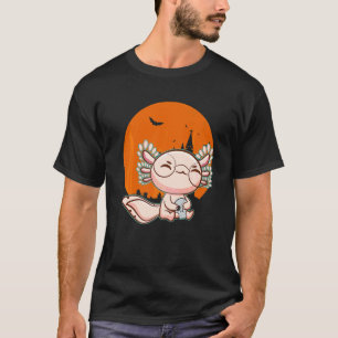Axolotl Ambystoma Mexicanum Lizard Halloween Walki T-Shirt