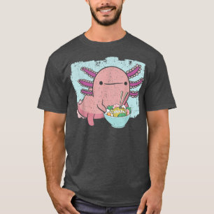 Axolotl Amphibian Ramen Eater Japanese Noodle  T-Shirt