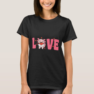 Axolotl Animals With Hearts Love Premium Tri-blend T-Shirt