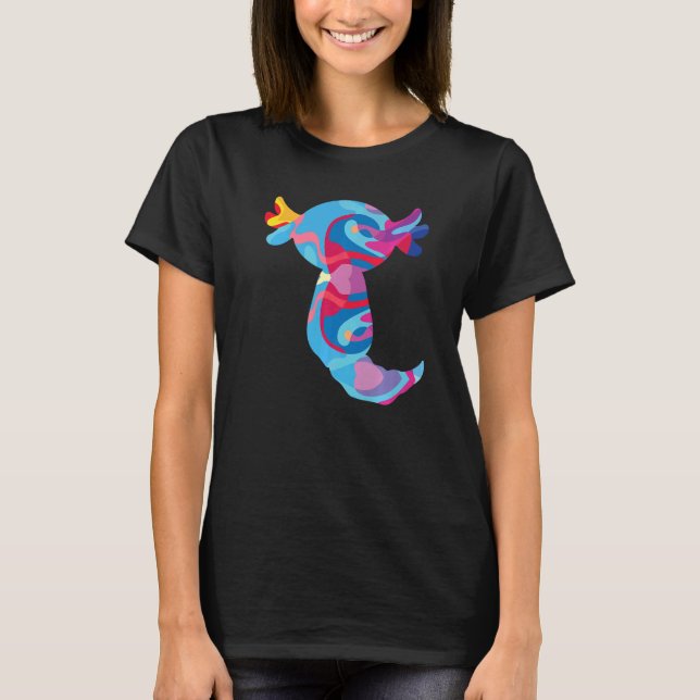 Axolotl axolotl Colourful Graphic   T-Shirt (Front)