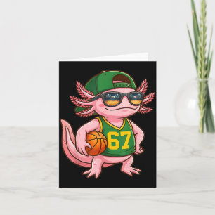 Axolotl Basketball 67 Gen Alpha Slang Srts Men Boy Card