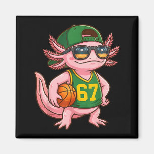 Axolotl Basketball 67 Gen Alpha Slang Srts Men Boy Magnet
