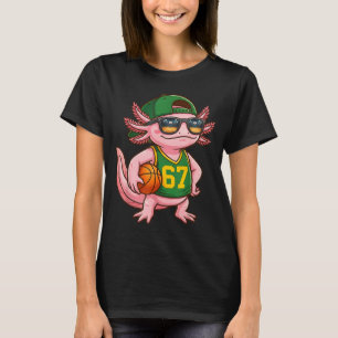 Axolotl Basketball 67 Gen Alpha Slang Srts Men Boy T-Shirt