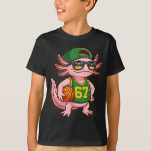 Axolotl Basketball 67 Gen Alpha Slang Srts Men Boy T-Shirt