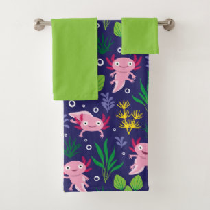 Axolotl Bath Towel Set