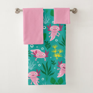 Axolotl Bath Towel Set