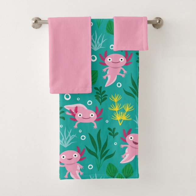 Axolotl Bath Towel Set (Insitu)