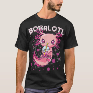 Axolotl Boba Tea Bubble Tea Kawaii Anime Japanese  T-Shirt