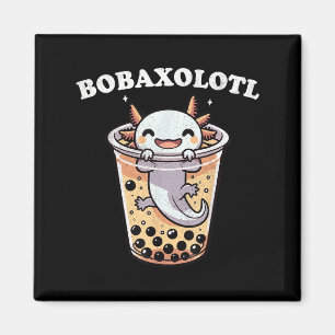 Axolotl Boba Tea Bubble Tea Milk Tea Anime Axolotl Magnet