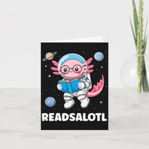 Axolotl books readsalotl reading bookworm boys card