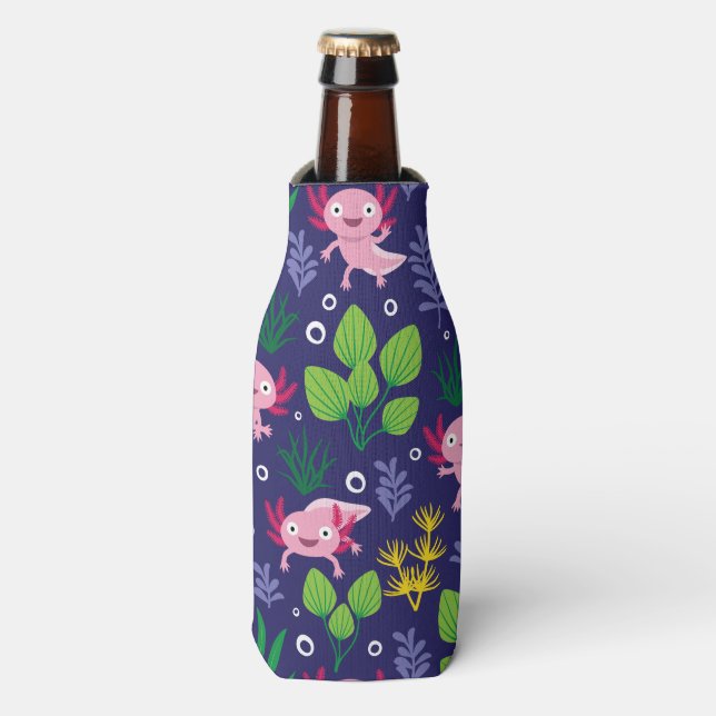 Axolotl Bottle Cooler (Bottle Front)