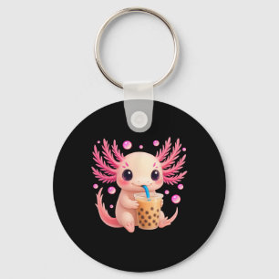 Axolotl Bubble Bo Tea Anime Cute Kawaii Teen Girls Keychain