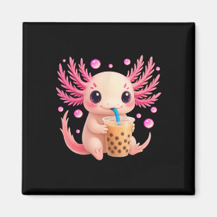 Axolotl Bubble Bo Tea Anime Cute Kawaii Teen Girls Magnet