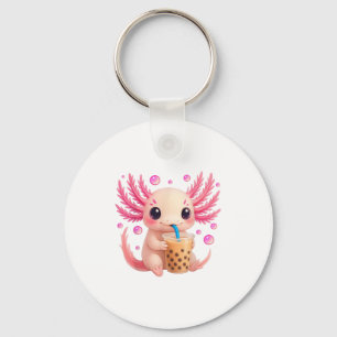 Axolotl Bubble Boba Tea Anime Cute Kawaii Teen Gir Keychain