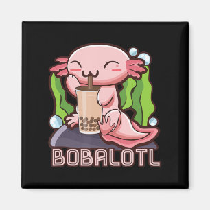 Axolotl Bubble Tea Girls Teens Women Kawaii Anime Magnet