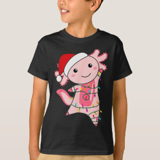 Axolotl Christmas Fairy Light Christmas Axolotl  T-Shirt