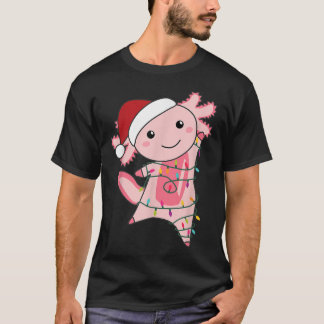 Axolotl Christmas Fairy Light Christmas Axolotl  T-Shirt