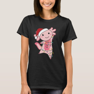 Axolotl Christmas Fairy Light Christmas Axolotl T-Shirt
