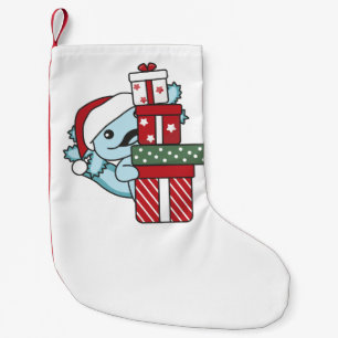 Axolotl Christmas Gift Winter Animals Axolotl Small Christmas Stocking