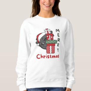 Axolotl Christmas Gift Winter Animals Axolotl Sweatshirt