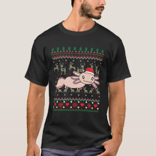 Axolotl Christmas Tree Animal T-Shirt
