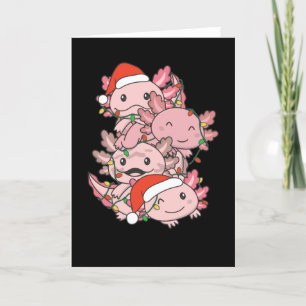 Axolotl Christmas Tree Christmas Animals Axolotls Holiday Card