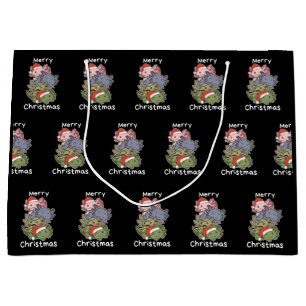 Axolotl Christmas Tree Christmas Animals Axolotls Large Gift Bag