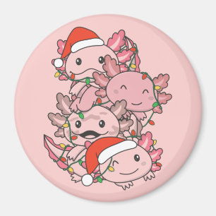Axolotl Christmas Tree Christmas Animals Axolotls Magnet