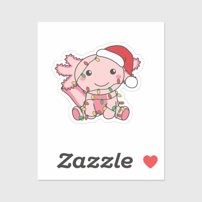 Axolotl Christmas Winter Animals Axolotls (Sheet)