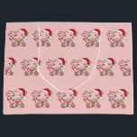 Axolotl Christmas Winter Animals Axolotls Large Gi Gift Bag<br><div class="desc">The axolotl at Christmas with fairy lights. Funny animals with gifts and snow for the holidays. A sweet Christmas greeting. Axolotls are cute animals and perfect for Christmas.</div>