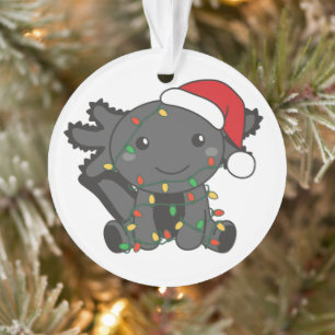Axolotl Christmas Winter Animals Axolotls Ornament