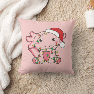 Axolotl Christmas Winter Animals Axolotls Throw Pi Pillow