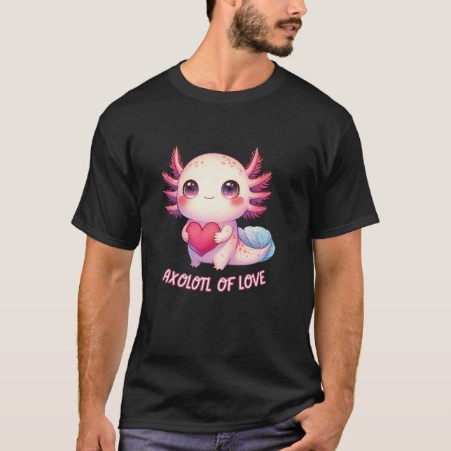 Axolotl Costume Kids Cute Axolotl Tee Lover Design (Front)
