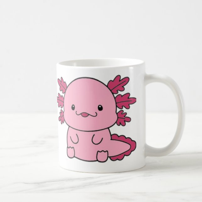 Axolotl Cut Café Mug (Droite)
