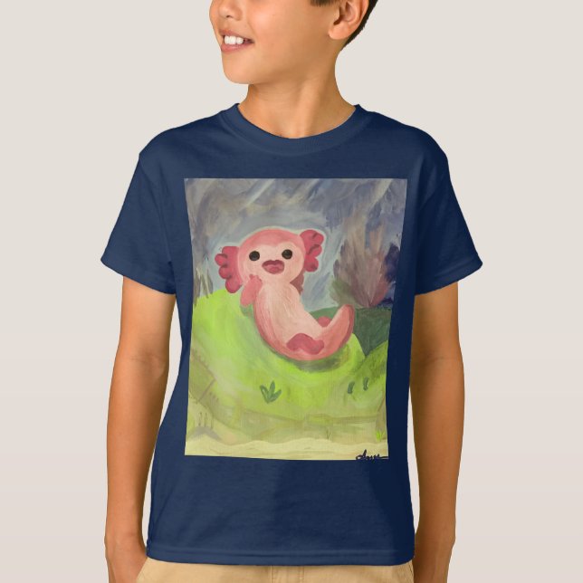 Axolotl cute T-Shirt (Front)