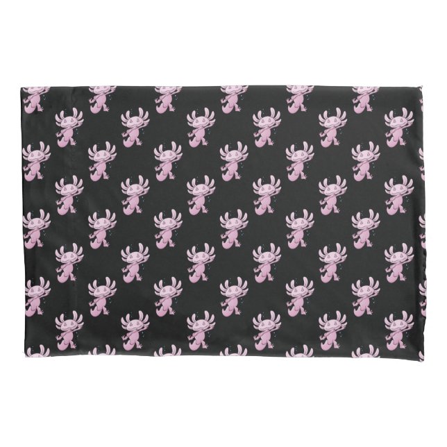 Axolotl Dabbing Pillowcase (Front-Left)
