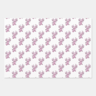 Axolotl Dabbing Wrapping Paper Sheets