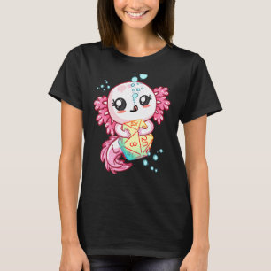 Axolotl Dice For Dragons D20 Rpg Gamer Girls Women T-Shirt